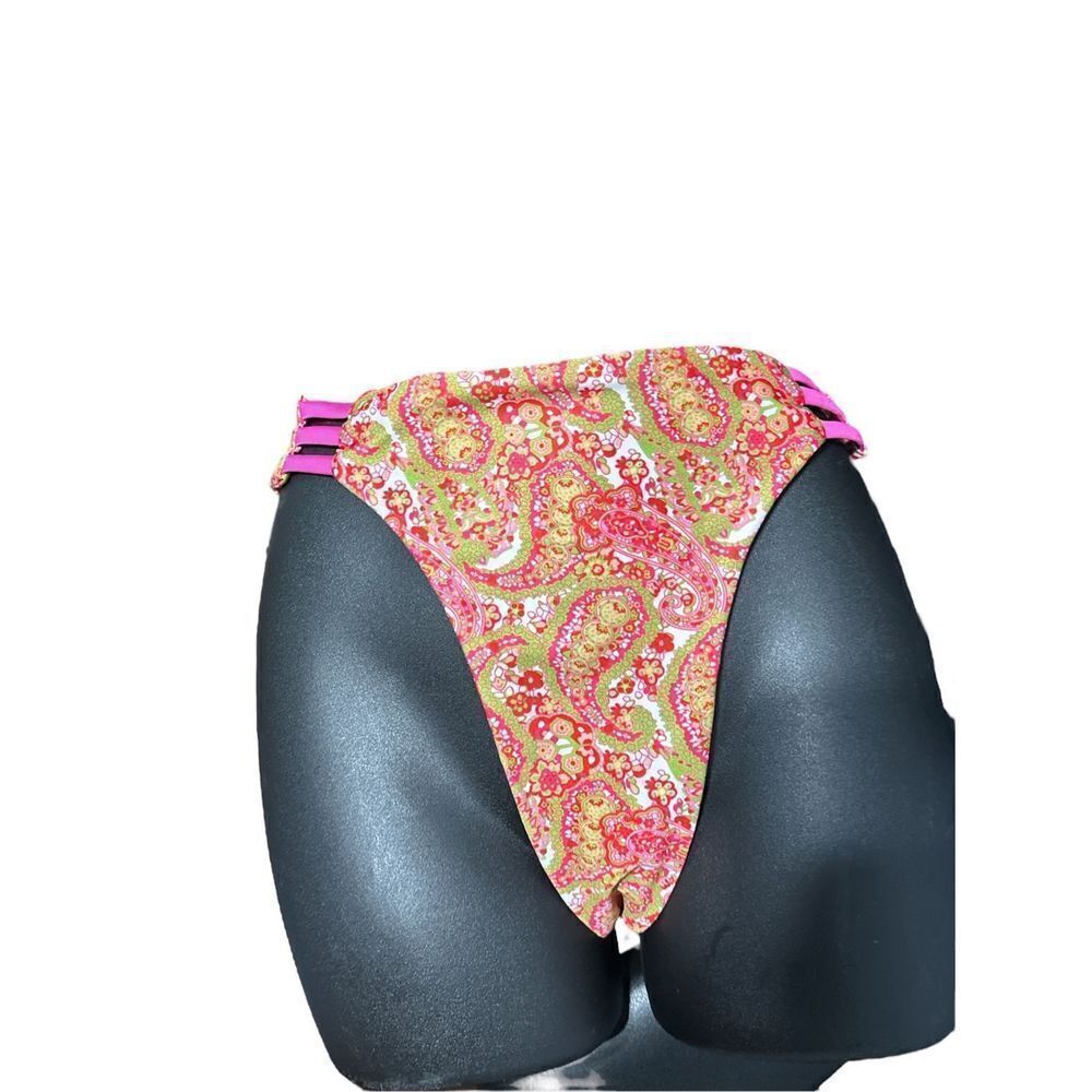 CUTE BRAND NEW WITH TAGS PINK WOMEN PARSLEY PRINT BINIKI BOTTOM XL